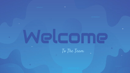 Welcome banner and sign with colorful background design