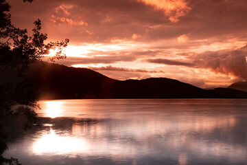 Coucher de soleil &agrave; Brison St Innocent
