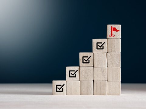 Corporate goal achievement and business success.