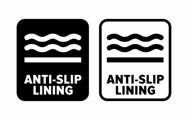 "Anti-Slip Lining" vector information sign