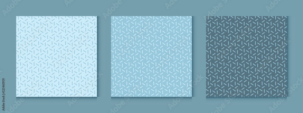 Poster background pattern seamless geometric line abstract blue tone luxury design vector. geometric patter