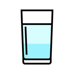water beverage drink color icon vector. water beverage drink sign. isolated symbol illustration