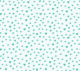 Seamless pattern with cute hearts. Ideal for fabrics, textiles, backgrounds, packaging, covers. Creative background vector. For Valentine, baby and children.