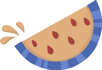 summer illustration on transparent background