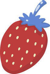 summer illustration on transparent background