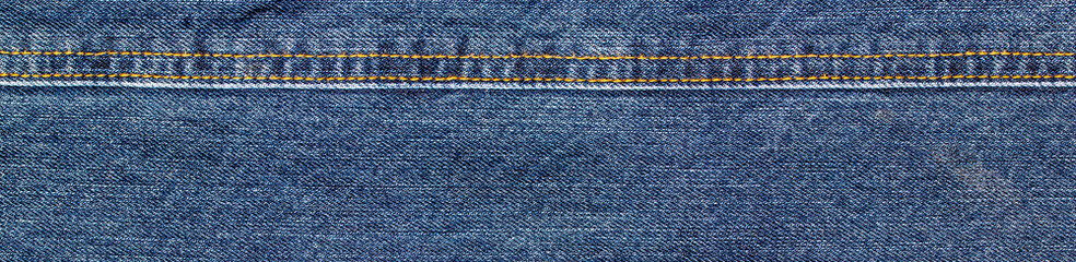 texture of blue jeans denim fabric background	

