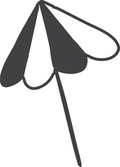 summer illustration on transparent background