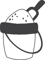 summer illustration on transparent background