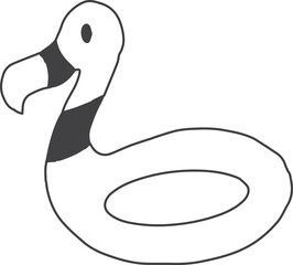 summer illustration on transparent background