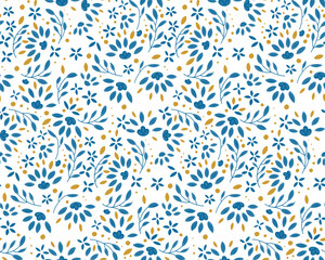 Seamless and impressive cute floral pattern