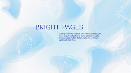 Abstract Futuristic Vector Background with Liquid  Shapes and Lines. Modern Colorful Gradient Wallpaper. Trendy Digital Design for Your Poster, Banner, Template, Web Page.