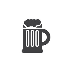 Beer mug vector icon