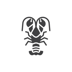 Crayfish vector icon