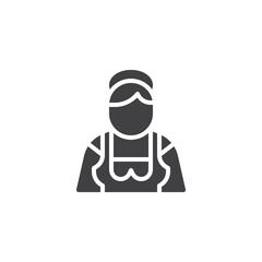 Bavarian woman vector icon