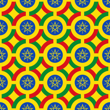ethiopia pattern design. vector illustration