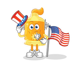 sunscreen uncle sam character. cartoon mascot vector