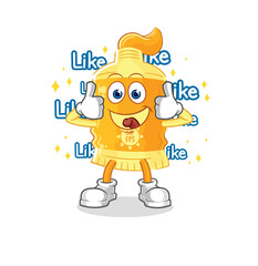 sunscreen give lots of likes. cartoon vector