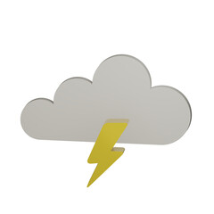 storm weather 3d icon
