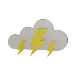 storm weather 3d icon
