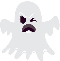 ghost cartoon character, emotion