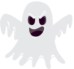 ghost cartoon character, emotion