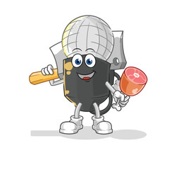 mic Butcher illustration. character vector