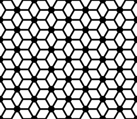 Vector seamless pattern with geometric rhombus 
