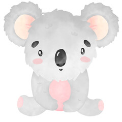 Cute koala watercolor