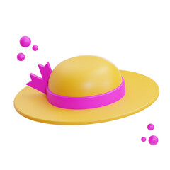 Fototapeta premium sun hat illustration 3d