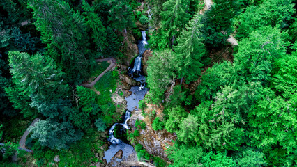Triberg Waterfalls in the Black Forest, Triberg im Schwarzwald, Baden-Württemberg, Germany.