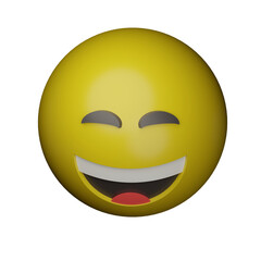 smile face emoji 3d icon
