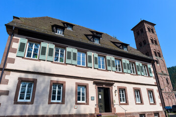 Fototapeta na wymiar Kloster Hirsau, ehemalige Benediktinerabtei in Hirsau im Nordschwarzwald