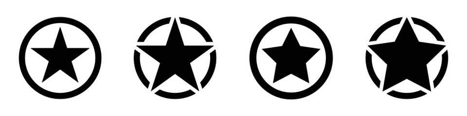 Stars icon. Army stars icon. Military icon, vector illustration