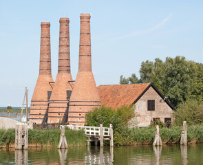 Old lime kilns in the Netherlands