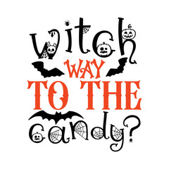 Witch way to the candy svg
