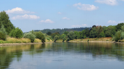 Hameln - Oberweser bei Hameln, Niedersachsen, Deutschland, Europa