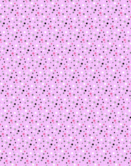 Abstract white, grey and black polka dots on a light pink background Fashion geometric pattern