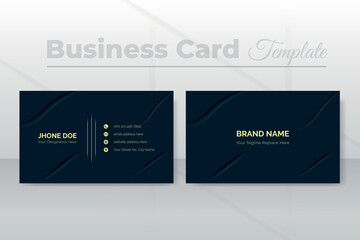 Creative Modern Corporate Business Card Design Template or visiting card