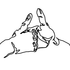 Fight for your right. Finger battle.