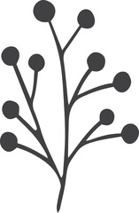 Christmas illustration on transparent background