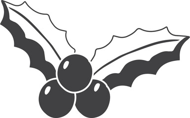 Christmas illustration on transparent background