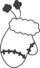 Christmas illustration on transparent background