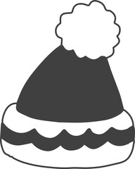 Christmas illustration on transparent background