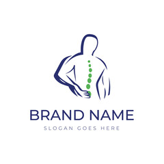 Logo design with spinal cord for the physiotherapy industry