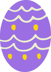 easter illustration on transparent background