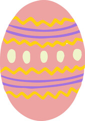 easter illustration on transparent background