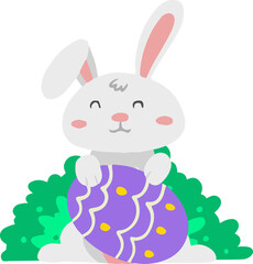 easter illustration on transparent background