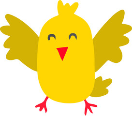 easter illustration on transparent background