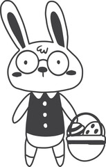 easter illustration on transparent background