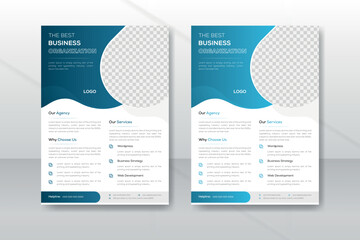 Creative Modern Professional Corporate Business Flyer Design Template